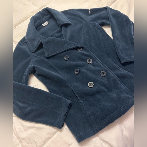 Columbia Fleece Double Breasted Pea Coat - Picture 3 of 6